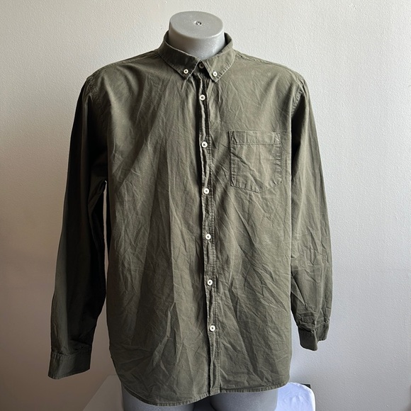 Green Button Down Shirt XL - Picture 8 of 8